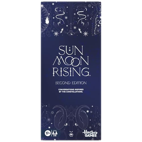 Sun Moon Rising Game (2nd Edition) | 300 Zodiac Inspired Conversation Cards | Astrology Themed Party Games for Adults | Ages 17+ | 3-6 Players