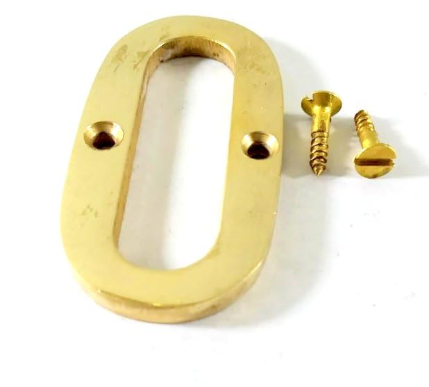 Robin Export CompanyRobin Export Company Brass House Hotel Door Letter O House Alphabet Letters Personalised Headings and Home Decor Projects 50 mm (2 inch)
