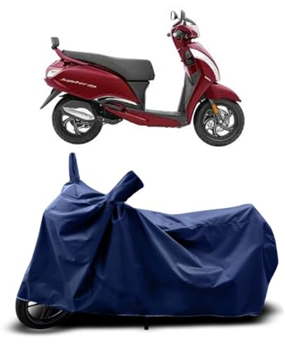 Image of CoverRide Bike Cover Waterproof Heavy Duty - All Weather Dustproof UV Protection Bike Cover for TVS Jupiter 125 Outdoor Indoor Use with Windproof Buckle