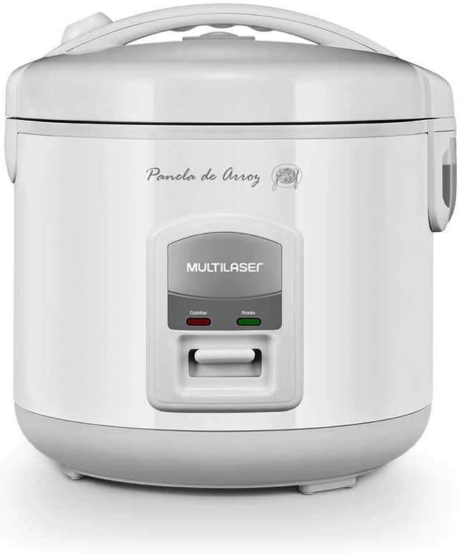 Multilaser 5-Cup Rice Cooker CE01USA with lid and steam tray