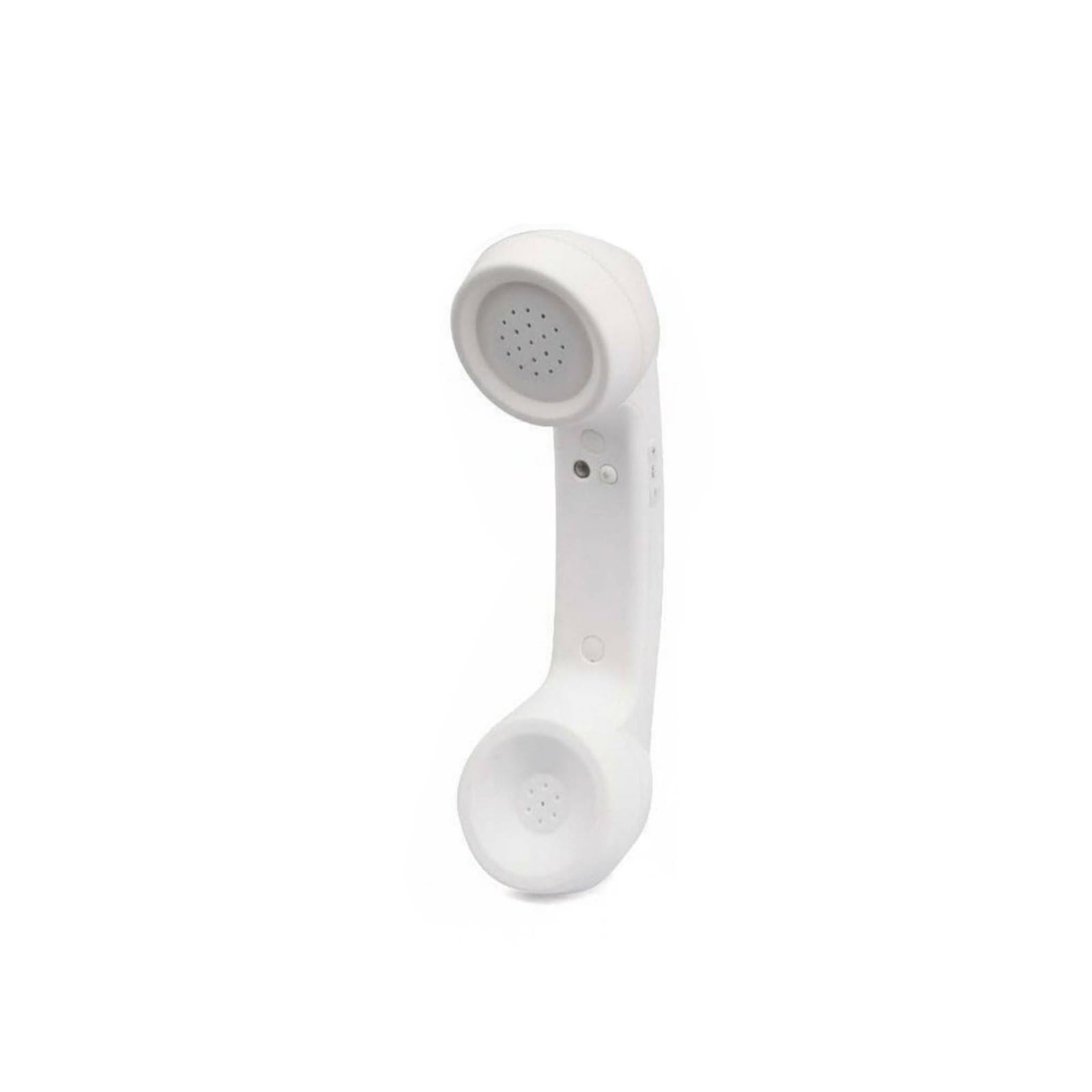 Universal Compatibility Retro Bluetooth Handset Adjustable Volume Vintage Design Telephone Receiver Clear Sound Quality Wireless Mobile Phone for Home, Office, White | Cordless-image-22