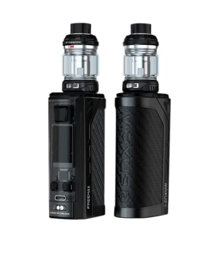 Freemax-Maxus-2-200W-Vape-Kit-Requires-2-x-18650-Battery-Sold-Separately-E-Cigarette-5-200W-DTL-Smooth-Vaping-2ml-Sub-Ohm-Tank-E-Cig-No-Nicotine-Black