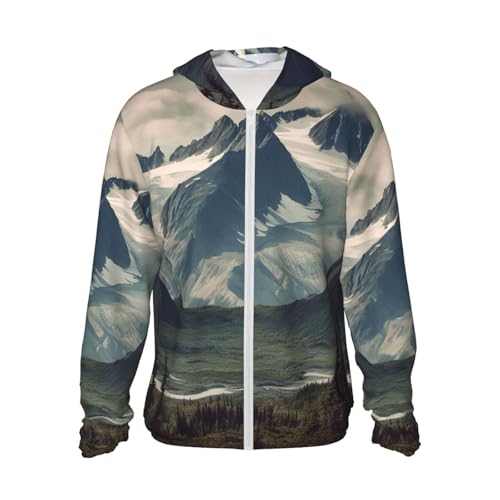 Veste légère UPF 50+ homme protection solaire sweat à capuche manches longues zip