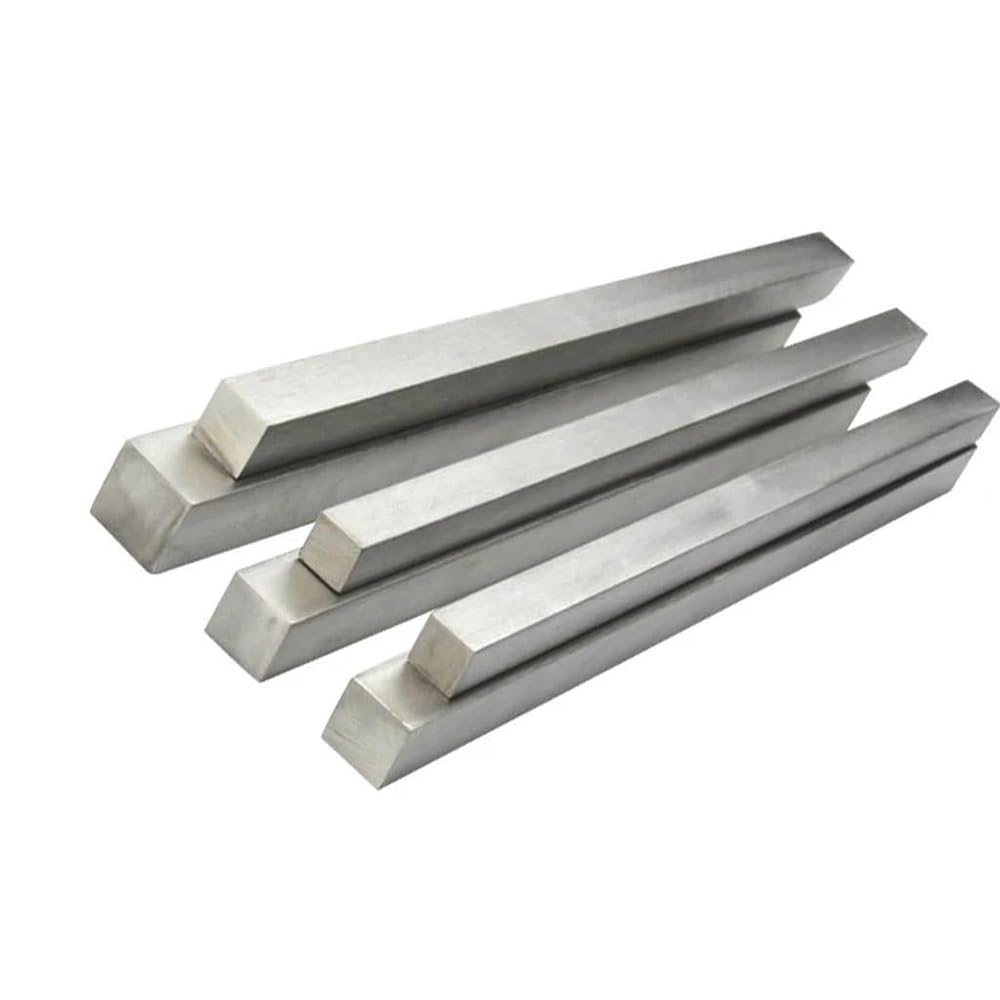 Asta Quadrata in Acciaio Inossidabile 304 da 1 Pezzo, Spessore 5 mm-80 mm, Lunghezza 100 mm 200 mm 300 mm 400 mm 500 mm, ASSE lineare in Acciaio.(Length 200mm 1pc,18x18mm)