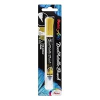Pentel Dual Metallic Brush Pen Metallic Rozi - Hobby Art