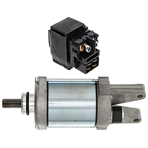 NICHE Starter Motor Solenoid Kit for Kawasaki Prairie 700 Brute Force 650 KFX700 21163-1321 27010-0798 ATV