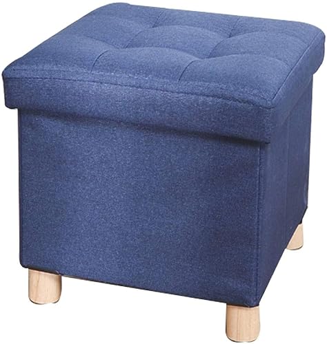 Otomana plegable de almacenamiento con compartimento oculto, asiento versátil que ahorra espacio para sala de estar, patio, dormitorio, elegante organizador del hogar