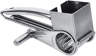 SU Râpe Fromage,Acier Inoxydable Rotatif Moulin à Râpe Fromage,pour légumes au Fromage Chocolat et Noix zsp