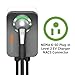ChargePoint HomeFlex Level 2 EV Charger NACS, NEMA 6-50 Plug for Electric Car - Fast Smart Battery Power Charging at Home for Electric Automobile Vehicles