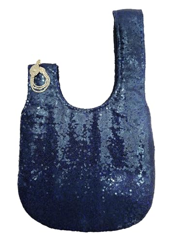 Image of Signature Potli Bag for Women - Sequin Knot Detail | Wedding & Cocktail Festive Statement Ethnic Handbag