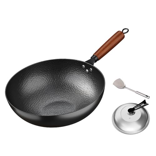 Wok Rectangular de Acero al Carbono 13.39 in con Tapa y Espátula miniatura 1