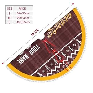 Washington Custom Christmas Tree Skirt with Pom Pom Trim - Christmas Tree Decor for Holiday Party - Great Gifts for Sports Fans! Washington Custom Christmas Tree Skirt with Pom Pom Trim Christmas Tree Decor for Holiday Party Great Gifts for Sports Fans