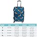 Meaudiwes Fashion Luggage Cover Washable Suitcase Protector Travel Suitcase Covers Fits 26-28 Inch Luggage Teal Sea Turtles Baggage Covers (L)