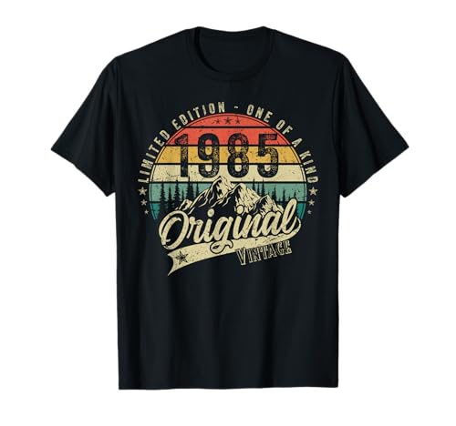 1985 Vintage Jahrgang Geburtstag Retro Herren Damen Geschenk T-Shirt