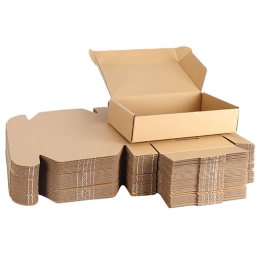 Cajas de envío pequeñas de 20 piezas, cajas de cartón plegables de 6x4x1, 6, corrugado para negocios, embalaje artesanal, embalaje para pequeñas empresas
