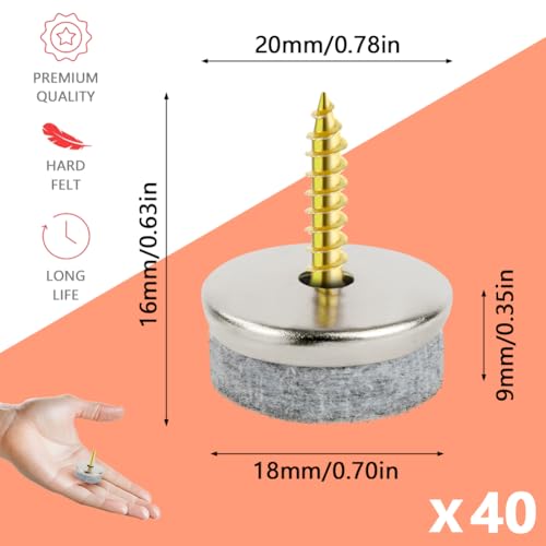 Flintronic 40PCS Furniture Pads Floor Protectors - Image 2