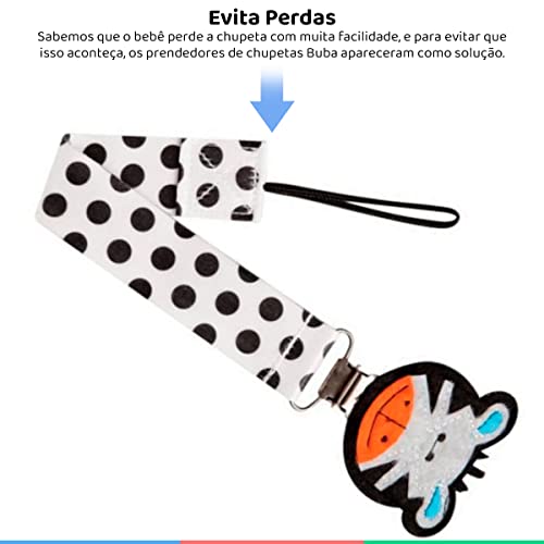 Buba Prendedor de Chupeta Zebrinha, Colorido