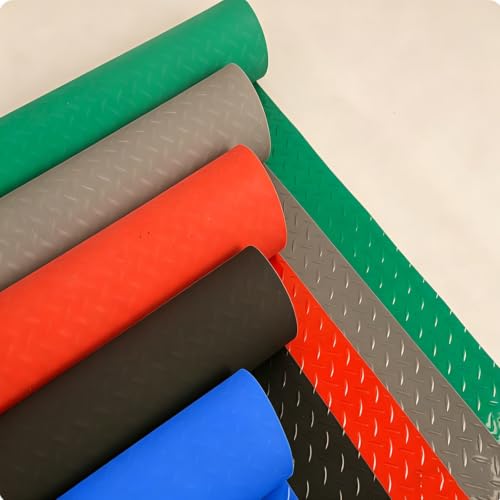 Tapis de sol de garage en PVC bleu de 1x2m imperméable - 2