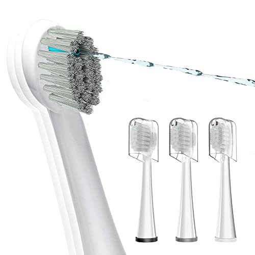 Replacement Flossing Toothbrush Heads - Compact Floss Brush Head With Crystal Cap- 3 Count - White #TOP2