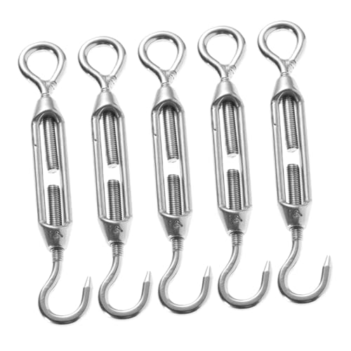Cabilock 5 piezas Tensores de Acero Inoxidable para Cables Ojo a Gancho miniatura 1