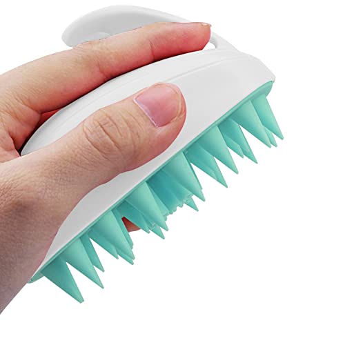 Shampoo Scalp Massager - 2 in 1 Scalp Massager with Soft Bristles - Ergonomic Scalp Scrubber for Hair Care and Head Relaxation, Rabbit Shape Cover