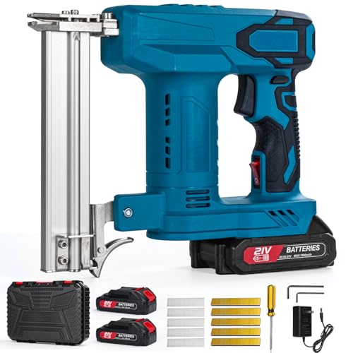 SUPTYGS Brad Nailer, Nail Gun with 1000pcs Nails and Carrying Case for Framing, Woodworking, Carpentry and DIY Project