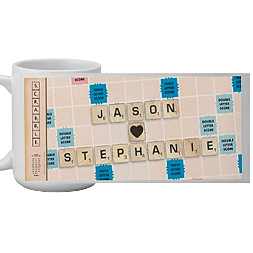 Let's Make Memories Personalized SCRABBLE Mug For Couples - Coffee Mug - Anniversary