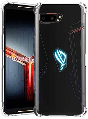 Image of Case Creation Brand - Mobile Cover for Asus ROG Phone II ZS660KL (Soft & Flexible Back Case), Transparent