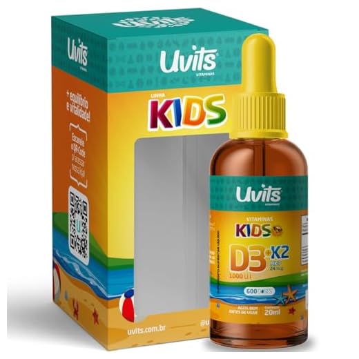 Vitamina D3 + K2 Kids 20ml 600 Doses - Uvits