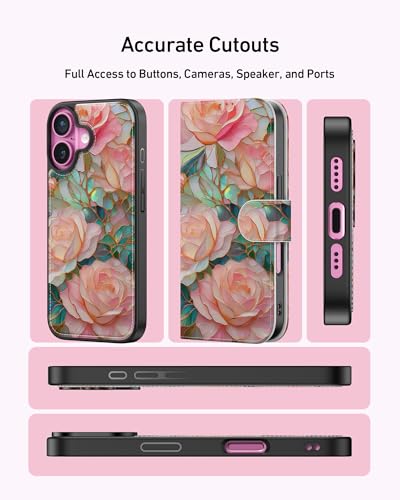 LUHOURI for iPhone 16 Plus Case Wallet - Wireless Charging Compatible - image 6