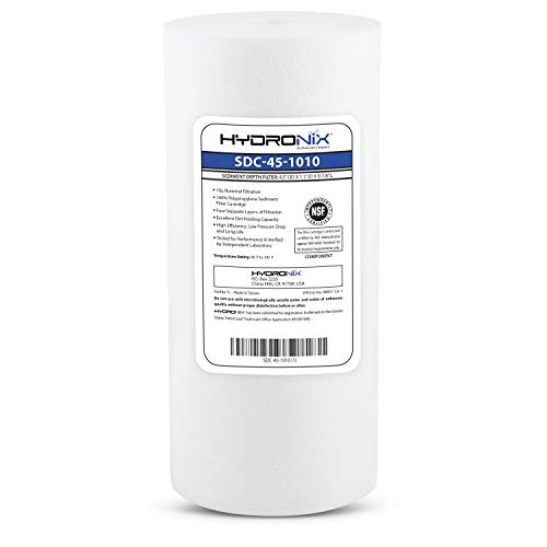 Hydronix SDC-45-1010 Whole House or Commercial NSF Polypropylene Sediment Water Filter Cartridge 4.5" x 10" - 10 Micron image 2
