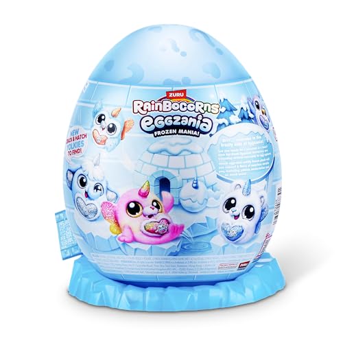 Rainbocorns Eggzania Frozencorn Mania (SNOWBELLA) von ZURU, Plüschspielzeug zum Sammeln für Mädchen ab 3 Jahren, Polar Bear