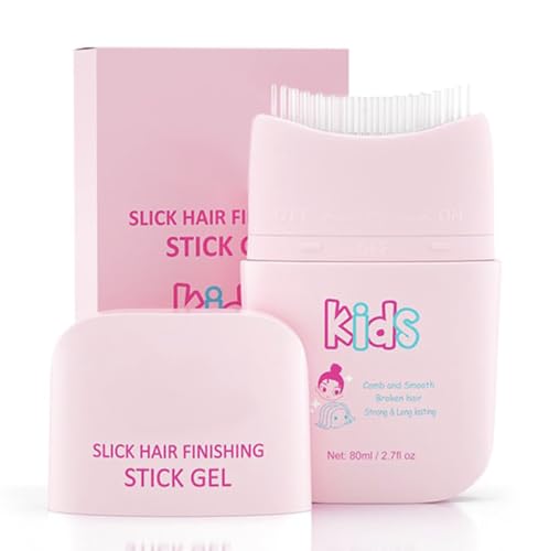 Pink Cloud Kids Broken Hair Finishing Stick Gel 2.7fl oz – Hair Gel for Toddlers, Kids Light Smell Hair Style Product, Mild Ingredients Designed for Children’s Hair