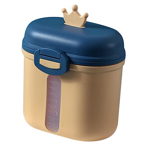 ERINGOGO 携帯用粉ミルクボックス 大容量ベビーフード収納ケース 家用ル保存容器 屋外用幼児食品密封容器 スプーン付き