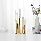 ➢➣➤ Easy To Assemble -- The Candle Holders Come Ready To Assemble,Thread Design, Just Screw The Rod Into The Base And The Lower End Of The Candle Hole To Complete The Installation.Took About 3 Minutes Can Assemble Candle Holders.And Can Be Disassembled And Be Stored Back In The Box.