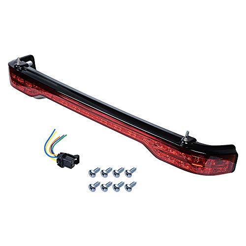 Astra Depot Compatible with Harley-Davidsons LED King Tour Pack Brake/Turn/Tail Lamp Kit (Red Lens)