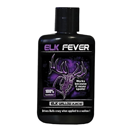 Buck Fever Elk Wallow Juice– Synthetically Formulated Elk Scent Attractant – Non Spoiling Synthetic Cow & Bull Rut Scent for Trail Camera – Moisture Reactivated Mature Bull Hunting Scents