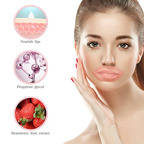 FOMIYES 20St Gel Lip Pads Kristal Lip Care Gel Vlekken Vochtinbrengende Lip Maskers Vocht Essentie Nacht Slapen Lip… - Afbeelding 3