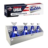 Pit Posse 449 Jack Stand Rack Aluminum Storage Enclosed Race Car Trailer Accessory Organizer