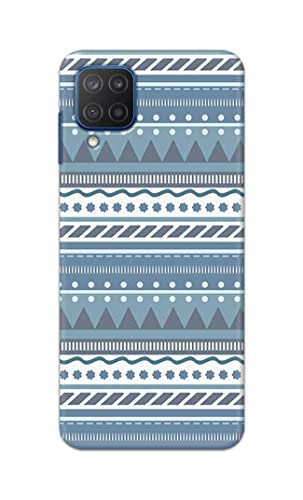 Image of Printed Hard Back Cover Case for Samsung Galaxy M12 Back Cover (Seamless Geometric Tribal Pattern) -1803