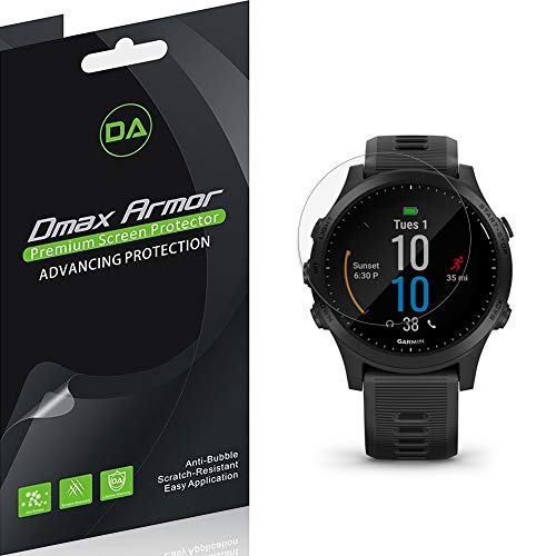 [6-Pack] Dmax Armor for Garmin Forerunner 945 Anti-Glare & Anti-Fingerprint (Matte) Screen Protector