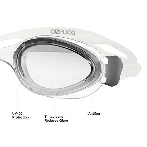 image for Dolfino Pro Silicone Two Pack Swim Goggle/Mask Combo Set, Italian Desi
