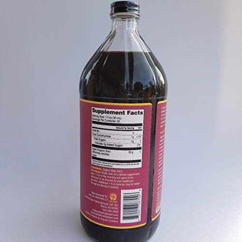 organic only noni 100 pure fruit juice 32oz 1qt glass bottle - flavanol mineral amp vitamin rich 30g whole noni superfruit per 1oz - gluten-free