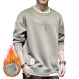 [Metakey] トレーナー パーカー メンズ 秋服 長袖 裏起毛 プルオーバー tシャツ メンズ ゆったり シルエット トレーナー トップス 丸襟 柔らかい カジュアル おしゃれ 大きい サイズ 春秋冬服