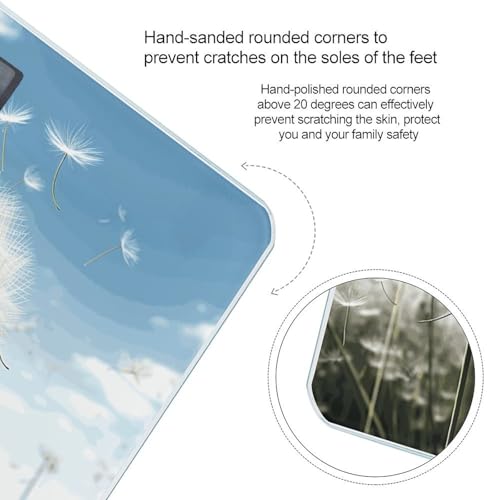 Báscula Digital de Baño Dandelion de Vidrio Templado miniatura 4