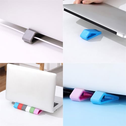 Soporte ergonómico ajustable para laptop con ventilación miniatura 2