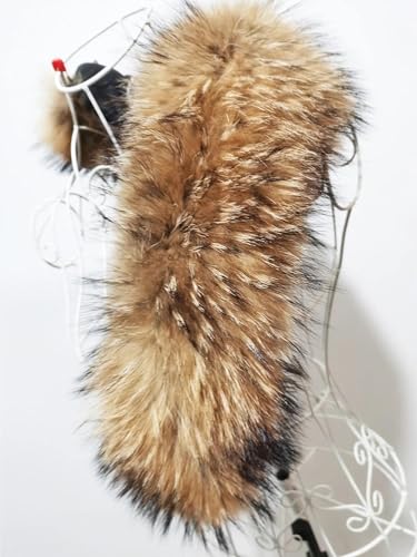 Real Raccoon Fur Collar for Women Men Natural Fur Scarf Jackets Hooded Fur Trim Unisex Genuine Fur Wraps 70cm 75cm4