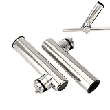 Kann auf vertikalen oder horizontalen Schienen montiert werden - Einstellbar für Schienen mit einem Durchmesser von 19 mm (3/4 ) bis 25 mm (1).