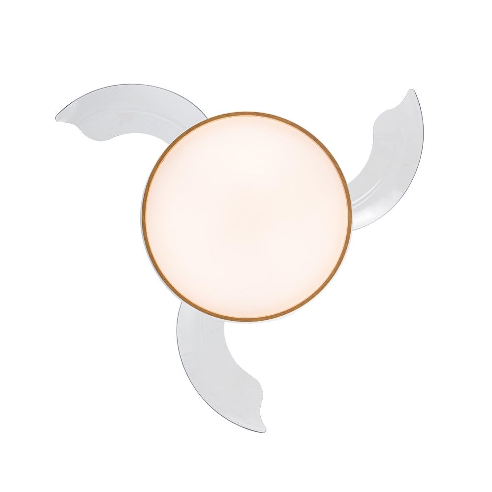 wonderlamp - Ventilador de techo silencioso con aspas retráctiles, Ventilador de techo con Luz Cosmatos 45W CCT Dim 3000-4000 - 5000K, 4400lm