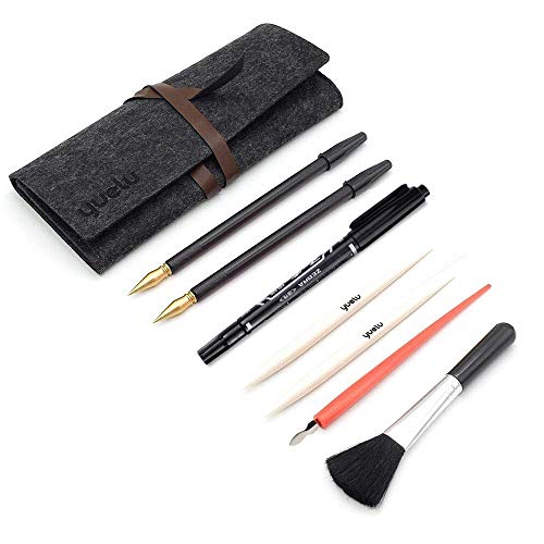 Pobec Scratch Art Tools, 8 PCS Painting Drawing Arts Tools Set, Stylus,Tools Bag, Small Scraper, Clean Brush, Repair Pen